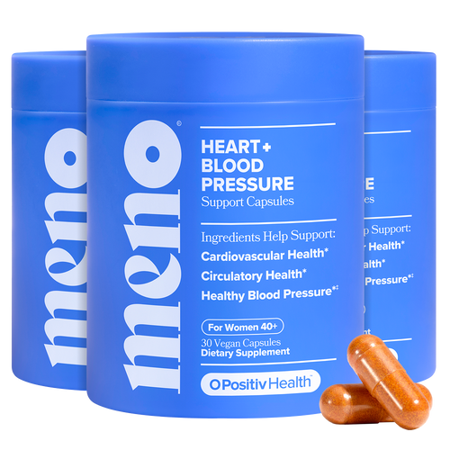 MENO - Heart Health & Blood Pressure Support Capsules - 3 Bottle Subscription